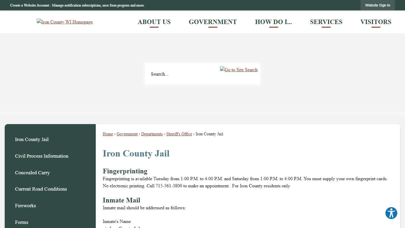 Iron County Jail | Iron County, WI